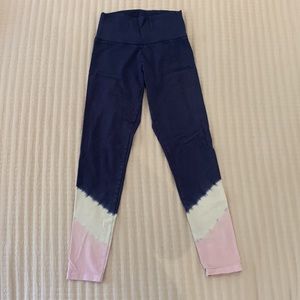 Aerie Chill Play Move tie dye leggings | size S